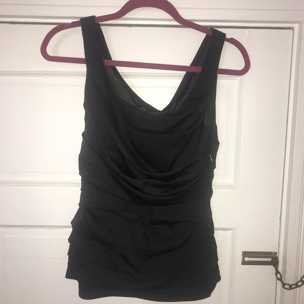Ruched dressy tank